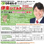 日本維新の会 日野市議会議員、伊東ひであき様